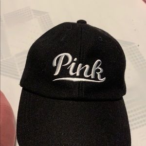 The brand pink- black hat